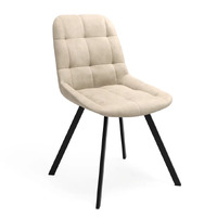 Стул Бест FEDERICA BEIGE каркас черный